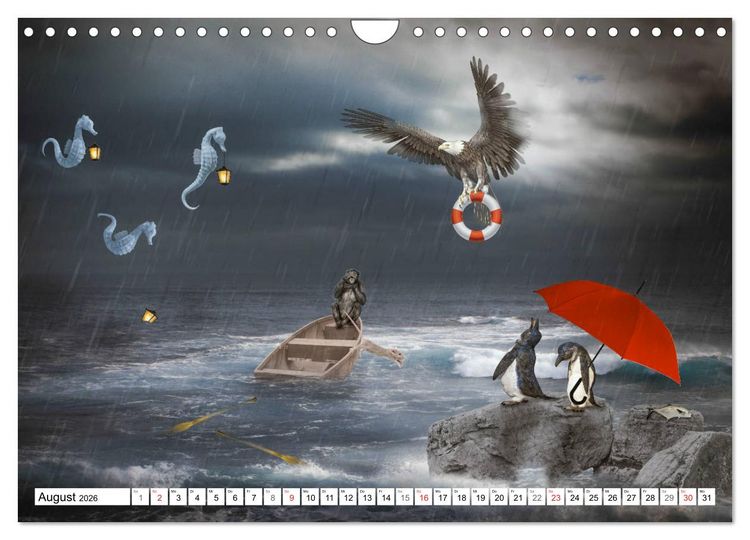 Produktbild: Fantastische Geschichten (Wandkalender 2026 DIN A4 quer), CALVENDO Monatskalender