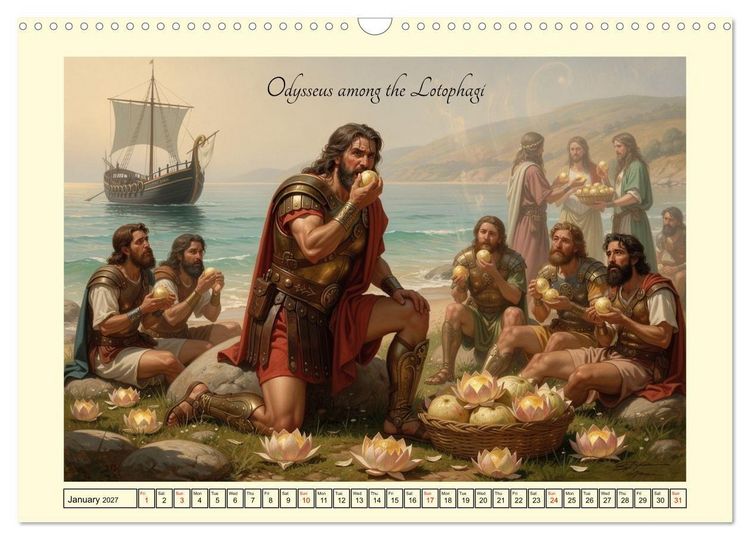Produktbild: The adventurous journey of Odysseus (Wall Calendar 2027 DIN A3 landscape), CALVENDO 12 Month Wall Calendar