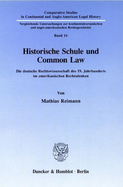 Produktbild: Historische Schule und Common Law.