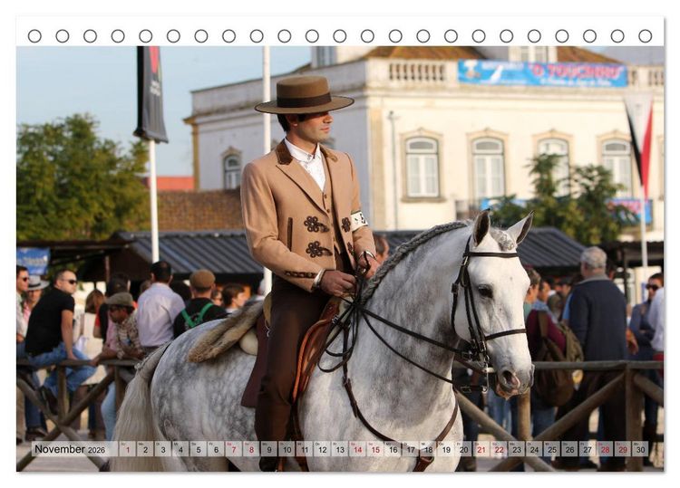 Produktbild: Portugal - Pferdefestival von Goleg&atilde; (Tischkalender 2026 DIN A5 quer), CALVENDO Monatskalender