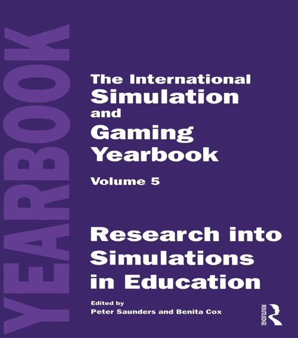 Produktbild: International Simulation and Gaming Yearbook