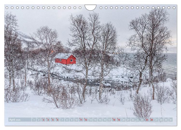 Produktbild: Troms&oslash; in der Polarnacht (Wandkalender 2026 DIN A4 quer), CALVENDO Monatskalender