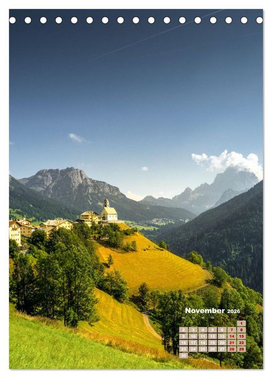Produktbild: Dolomiten, ein Meer aus Bergen by VogtArt (Tischkalender 2026 DIN A5 hoch), CALVENDO Monatskalender