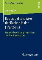 Produktbild: Das Liquidit&auml;tsrisiko der Banken in der Finanzkrise