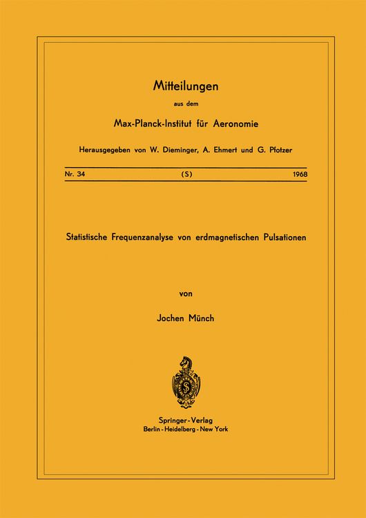 Produktbild: Statistische Frequenzanalyse von Erdmagnetischen Pulsationen