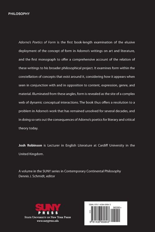 Produktbild: Adorno's Poetics of Form
