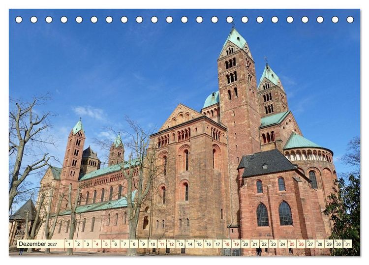 Produktbild: Speyer am Rhein Kaiserdom und Pilgerstadt (Tischkalender 2027 DIN A5 quer), CALVENDO Monatskalender