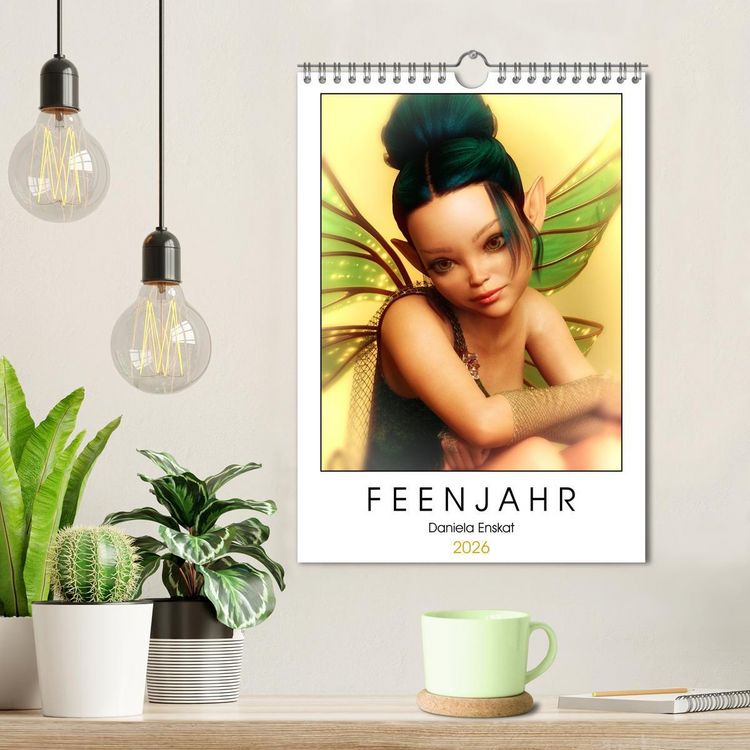 Produktbild: Feenjahr 2026 (Wandkalender 2026 DIN A4 hoch), CALVENDO Monatskalender