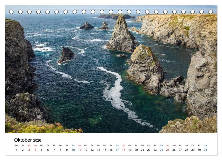 Produktbild: Das Morbihan - ein Ausflug in den S&uuml;den der Bretagne (Tischkalender 2026 DIN A5 quer), CALVENDO Monatskalender