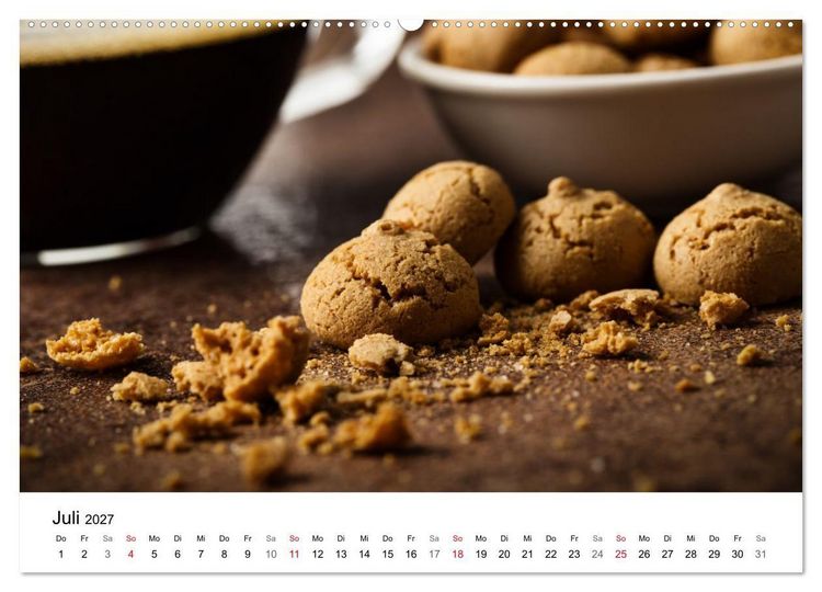 Produktbild: Kuchen, Kekse und Geb&auml;ck - s&uuml;&szlig; und lecker durch das Jahr (Wandkalender 2027 DIN A2 quer), CALVENDO Monatskalender