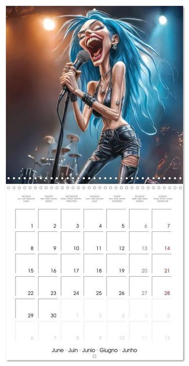 Produktbild: Brunner-Klaus, L: Music with emotion - caricatures (Wall Cal
