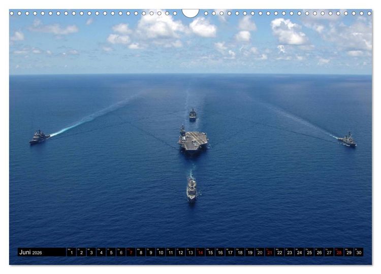 Produktbild: Kriegsschiffe der USA (Wandkalender 2026 DIN A3 quer), CALVENDO Monatskalender