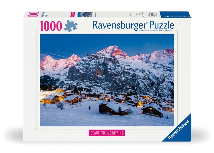 Produktbild: Erwachsenenpuzzle 1000 Teile - Berner Oberland, M&uuml;rren