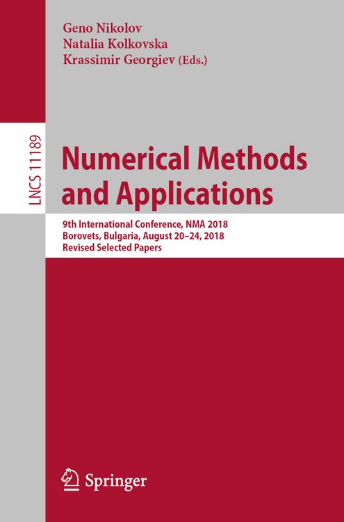 Produktbild: Numerical Methods and Applications