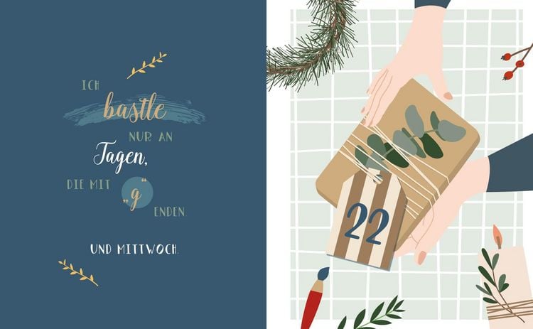 Produktbild: Mein Adventskalender-Buch: DIY Christmas