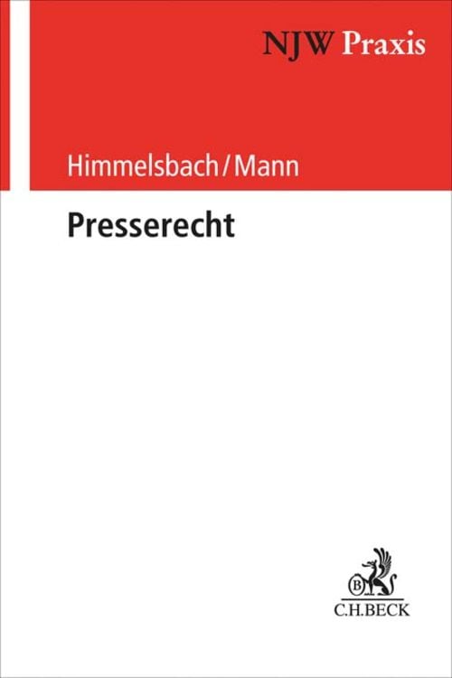 Bild vom Artikel Presserecht vom Autor Gero Himmelsbach