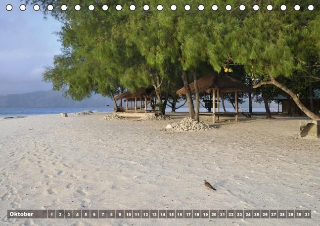 Produktbild: Gili Nanggu - Paradiesische kleine Insel (Tischkalender immerw&auml;hrend DIN A5 quer)