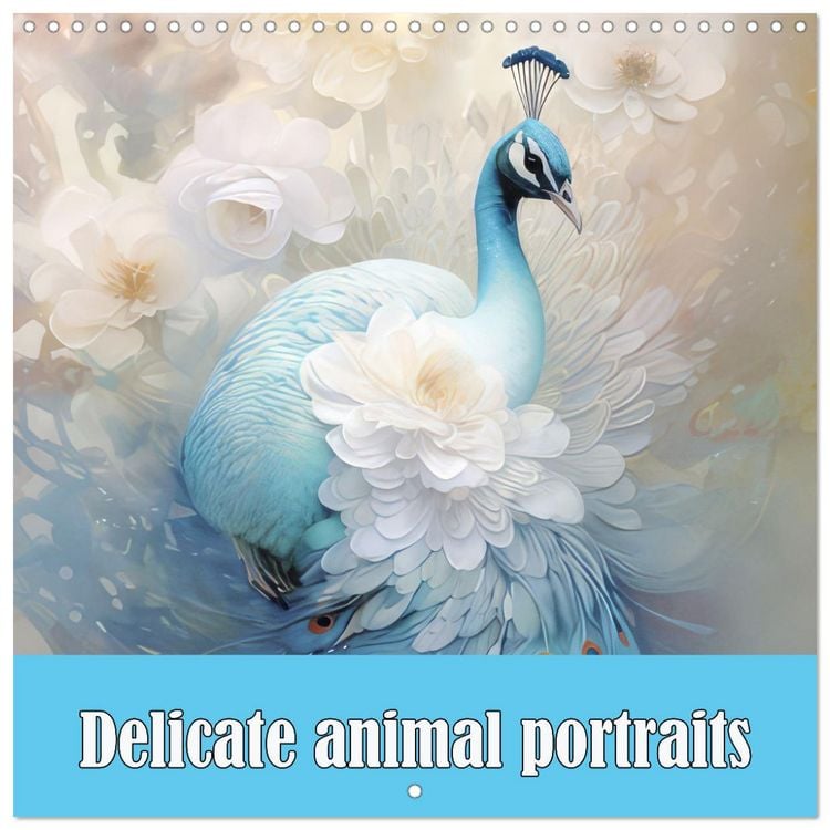 Produktbild: Delicate animal portraits (Wall Calendar 2026 12 &times; 12 Inch) CALVENDO 12 Month Wall Calendar