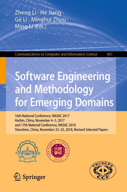 Produktbild: Software Engineering and Methodology for Emerging Domains