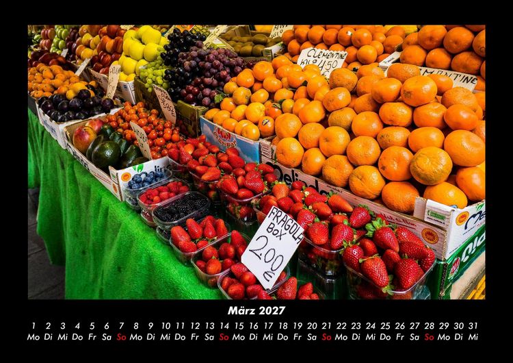 Produktbild: Obstkalender 2027 Fotokalender DIN A3