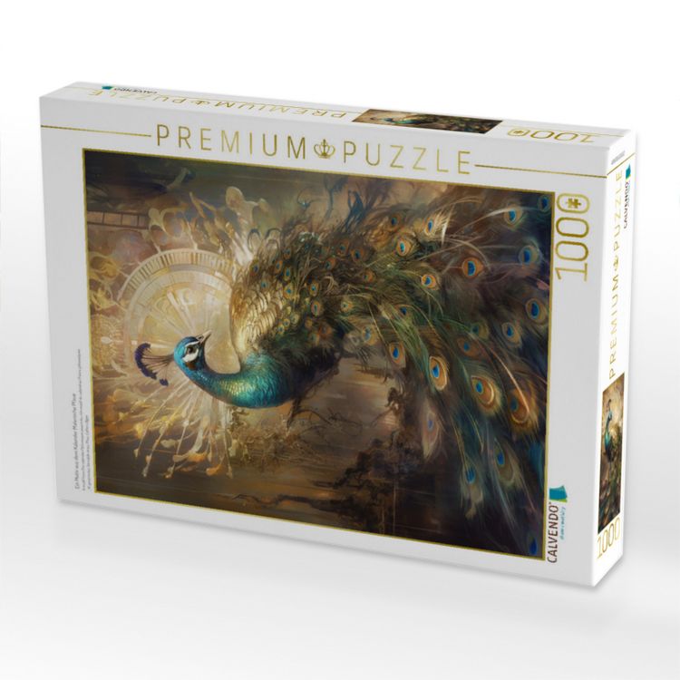Produktbild: CALVENDO Puzzle Ein Motiv aus dem Kalender Malerische Pfaue | 1000 Teile Lege-Gr&ouml;&szlig;e 64x48cm Foto-Puzzle f&uuml;r gl&uuml;ckliche Stunden