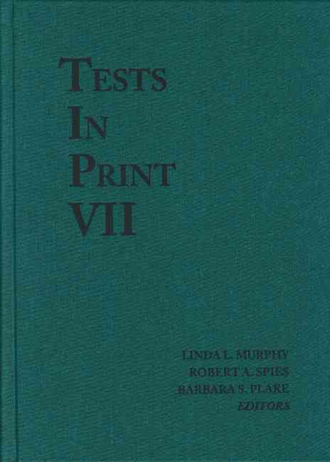 Produktbild: Tests in Print VII: An Index to Tests, Test Reviews, and the Literature on Specific Tests