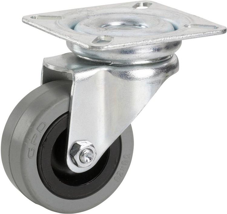 Produktbild: d&ouml;rner + helmer 770100C Lenkrolle Rad-Durchmesser: 50mm Tragf&auml;higkeit (max.): 35kg 1St.