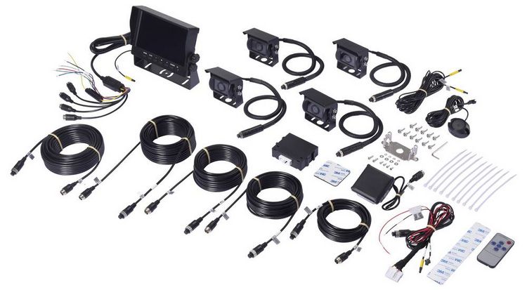 Produktbild: Renkforce RF-6951660 Advance Toter Winkel Assistent mit KI-Monitor und Heckradarsensor (L x B x H) 160 x 205 x 51 mm