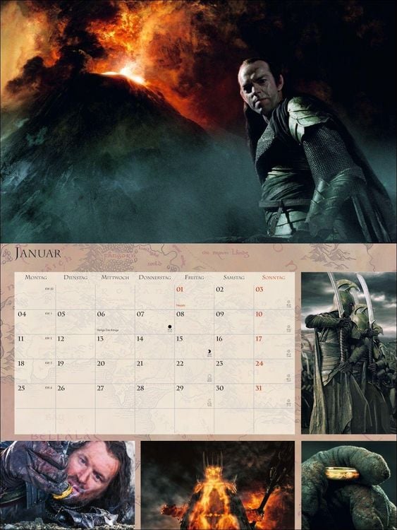 Produktbild: Der Herr der Ringe Broschur XL Kalender 2027