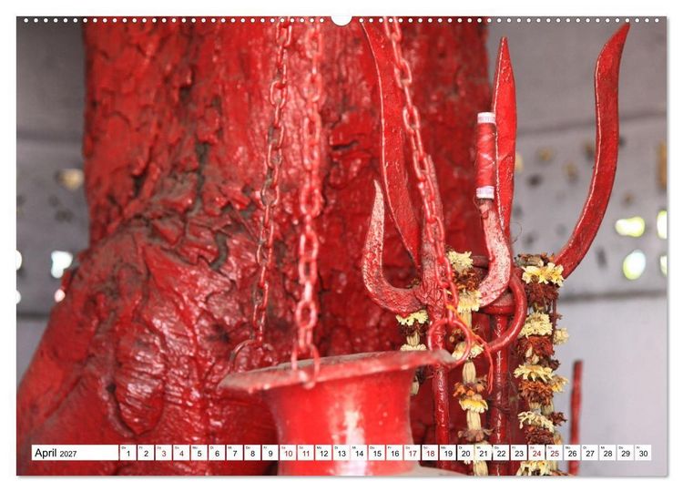 Produktbild: Farbenfrohes Indien (Wandkalender 2027 DIN A2 quer), CALVENDO Monatskalender
