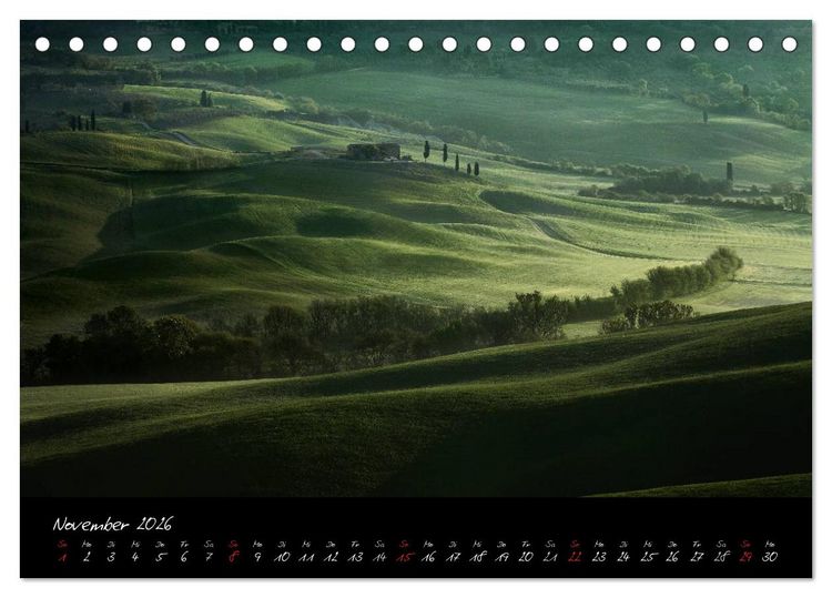 Produktbild: Licht der Toscana (Tischkalender 2026 DIN A5 quer), CALVENDO Monatskalender