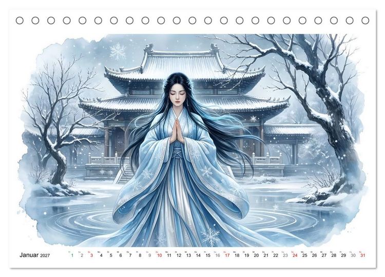 Produktbild: Zw&ouml;lf Farben der Stille (Tischkalender 2027 DIN A5 quer), CALVENDO Monatskalender