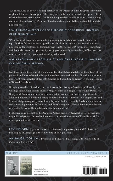 Produktbild: The Selected Writings of Eva Picardi