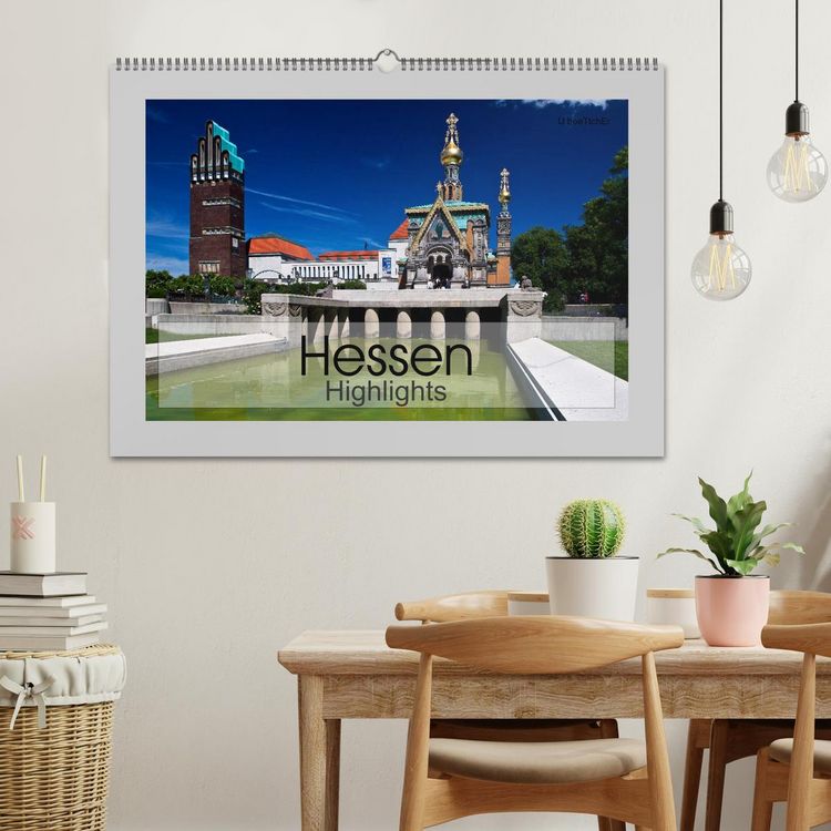 Produktbild: Hessen Highlights (Wandkalender 2026 DIN A2 quer), CALVENDO Monatskalender