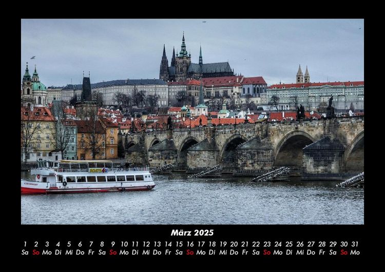 Produktbild: Prag 2025 Fotokalender DIN A3