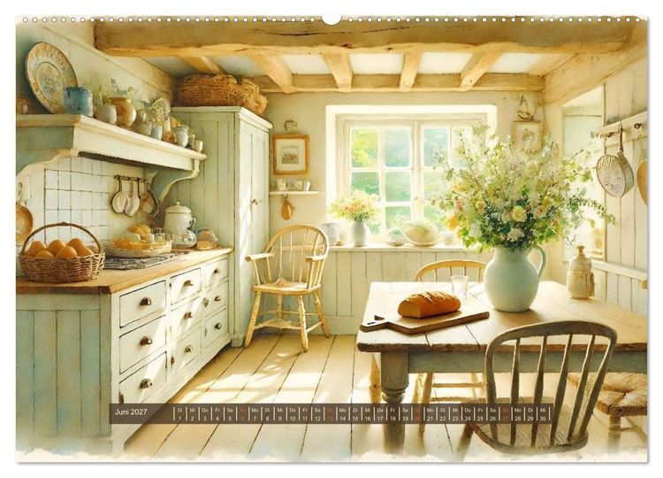 Produktbild: Im kleinen Cottage (hochwertiger Premium Wandkalender 2027 DIN A2 quer), Kunstdruck in Hochglanz