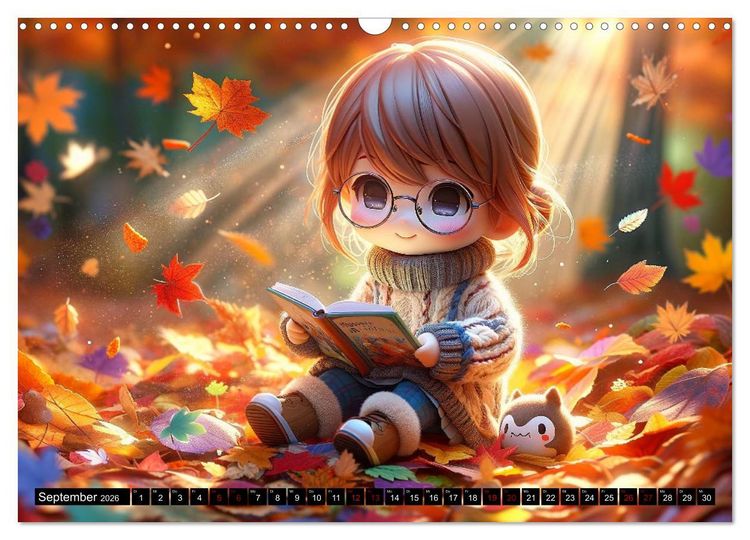 Produktbild: Anime Seasons: Ein Kalender voller lebendiger Manga-Szenen (Wandkalender 2026 DIN A3 quer), CALVENDO Monatskalender