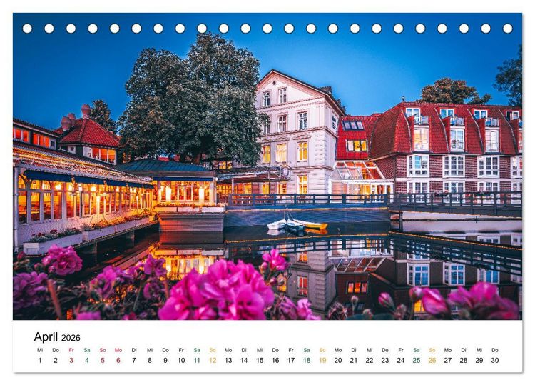 Produktbild: L&uuml;neburg (Tischkalender 2026 DIN A5 quer), CALVENDO Monatskalender