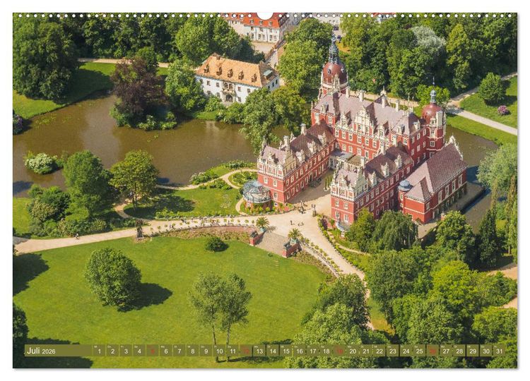 Produktbild: Bad Muskau an der Nei&szlig;e (Wandkalender 2026 DIN A2 quer), CALVENDO Monatskalender