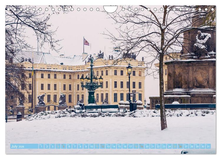 Produktbild: Winter in Prague (Wall Calendar 2026 DIN A4 landscape), CALVENDO 12 Month Wall Calendar