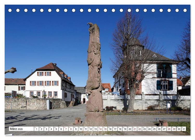 Produktbild: Fl&ouml;rsheim am Main vom Frankfurter Taxifahrer Petrus Bodenstaff (Tischkalender 2026 DIN A5 quer), CALVENDO Monatskalender