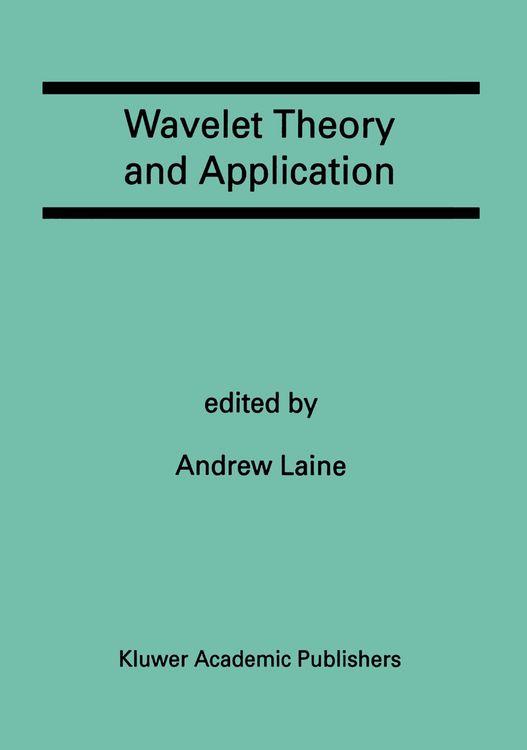 Produktbild: Wavelet Theory and Application
