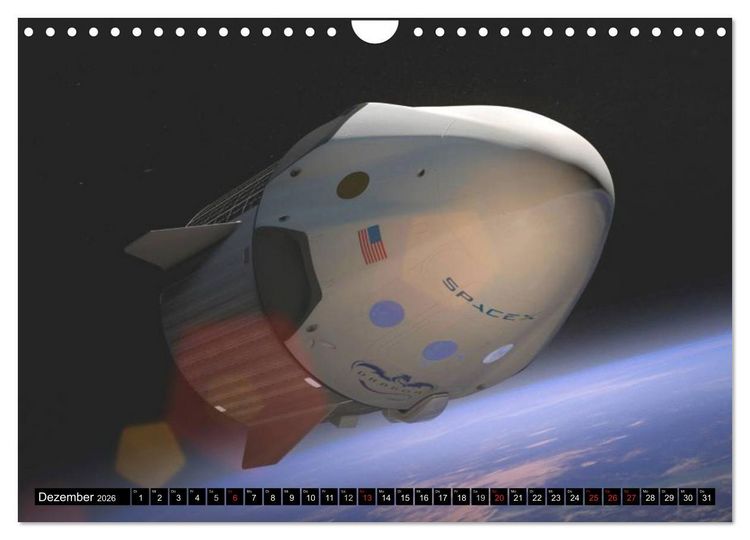 Produktbild: Space Shuttle. Impressionen aus der Raumfahrt (Wandkalender 2026 DIN A4 quer), CALVENDO Monatskalender