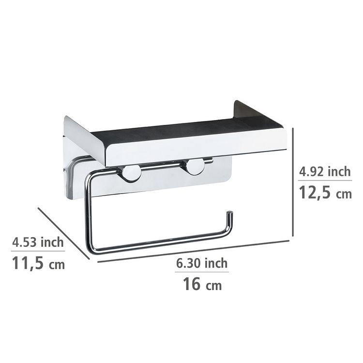 Produktbild: Toilettenpapierhalter 2 in 1 Edelstahl, rostfrei