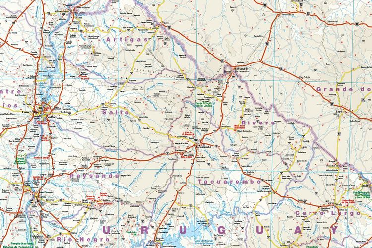 Produktbild: Reise Know-How Landkarte Uruguay, Paraguay (1:1.200.000)