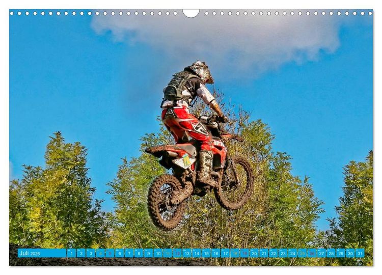 Produktbild: Motocross - mit vollem Risiko (Wandkalender 2026 DIN A3 quer), CALVENDO Monatskalender
