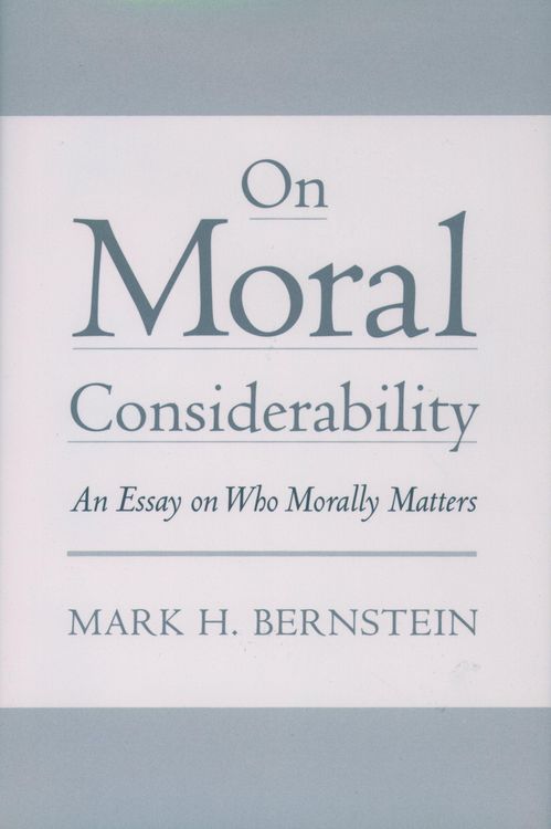 Produktbild: On Moral Considerability