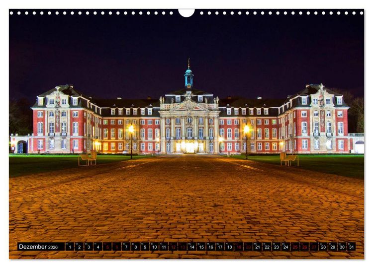 Produktbild: M&uuml;nsterland Romantik - Romantische Schl&ouml;sser und Wasserburgen (Wandkalender 2026 DIN A3 quer), CALVENDO Monatskalender