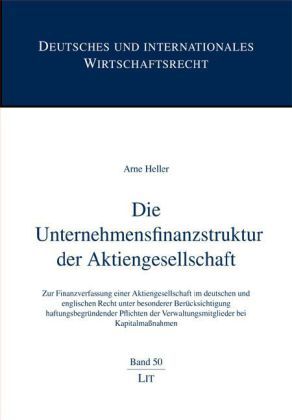 Produktbild: Die Unternehmensfinanzstruktur der Aktiengesellschaft