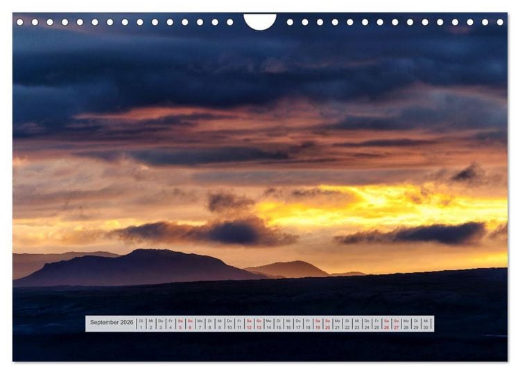 Produktbild: Island - Insel der Sehnsucht (Wandkalender 2026 DIN A4 quer), CALVENDO Monatskalender